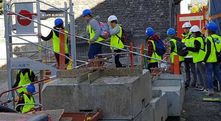 Le bâtiment a fait découvrir ses chantiers
