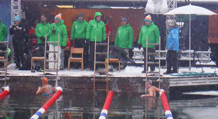 Nage hivernale en vue à Vichy