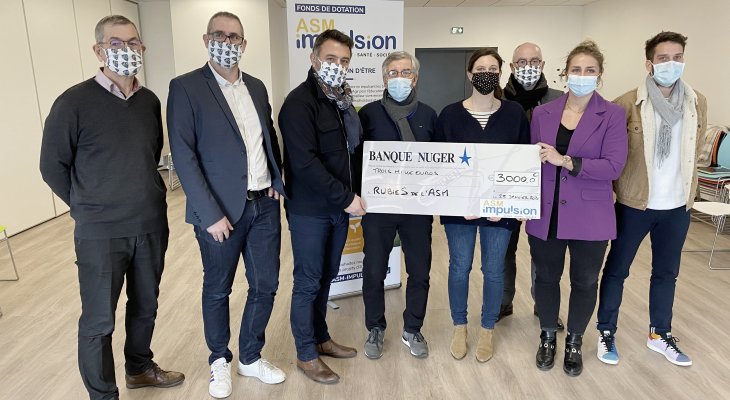 ASM Impulsion a remis un chèque de 3000 euros aux « RUBieS de l'ASM »