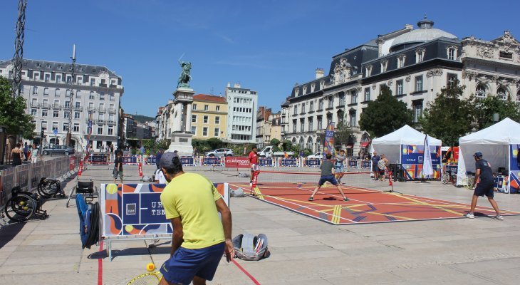 L'Urban Tennis Tour a animé la Place de Jaude 