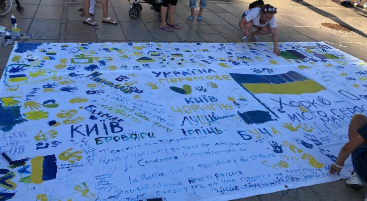 La Fête de l'indépendance ukrainienne célébrée sur la Place de Jaude