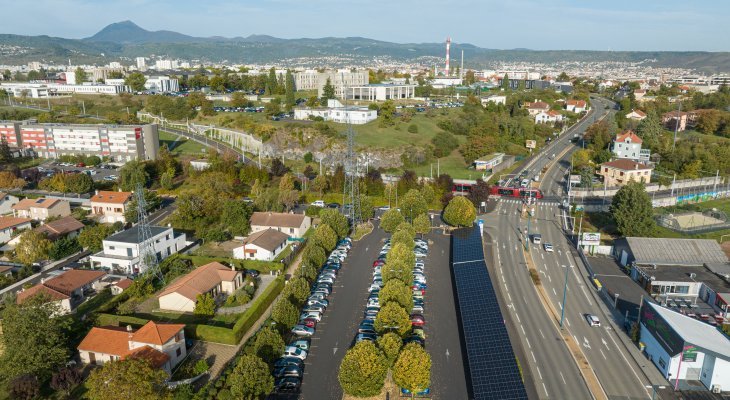 Aubière a son ombrière photovoltaïque