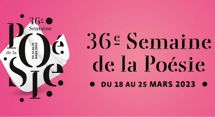 36e édition de la Semaine de la poésie du 18 au 25 mars