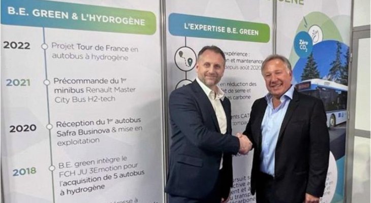 GCK : une commande de 10 autocars hydrogène par Autocars Dominique & B.E green