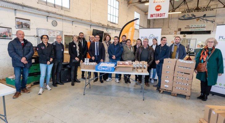 Le Puy-de-Dôme livre 32 tonnes de produits frais à la Banque alimentaire