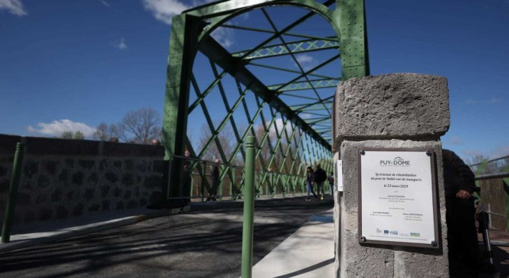 Le pont métallique de Dallet réhabilité