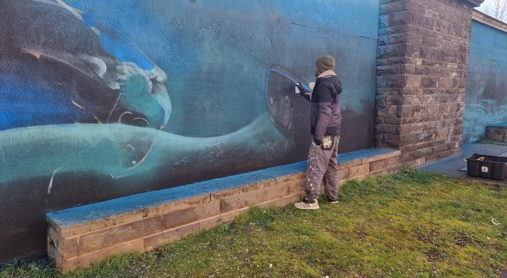 Châtel-Guyon : une fresque « 20 000 lieues sous les Thermes » créée par 4 street-artistes