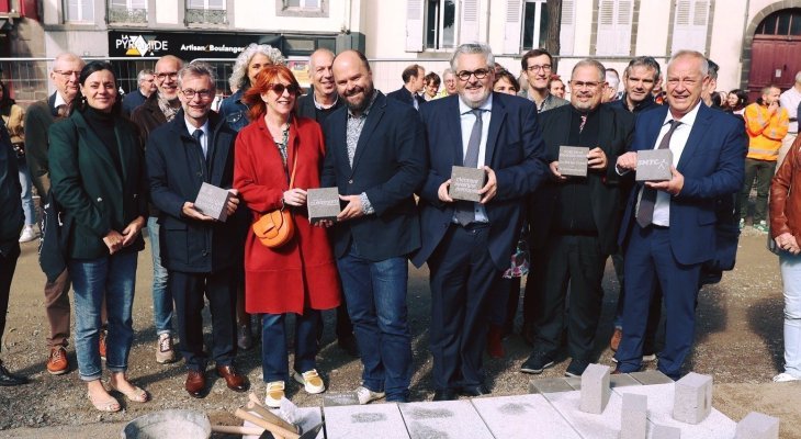 Allées du Cardo : la 1re pierre est posée