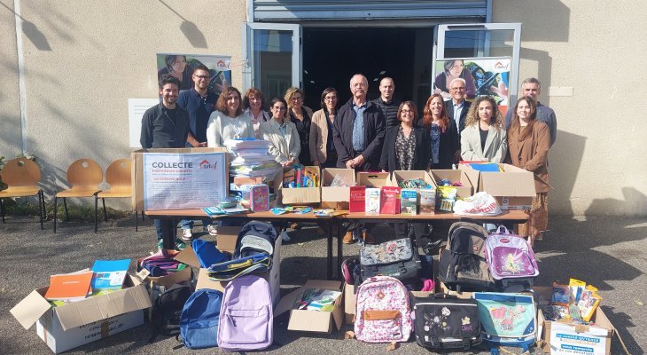 384 kilos de matériel scolaire collectés pour l'ANEF 03-63