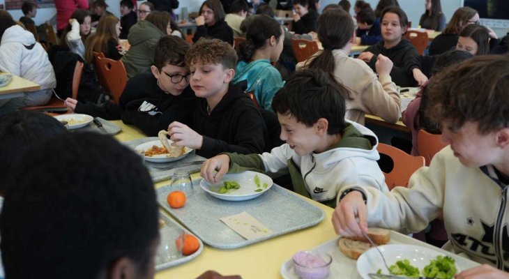 Mise en service du 24e self collaboratif, au collège de Brassac-les-Mines