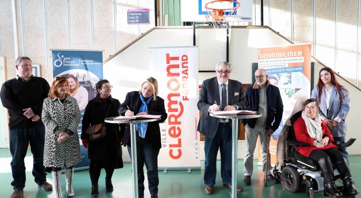 Clermont-Ferrand renforce son engagement pour l'inclusion avec l'APF France Handicap
