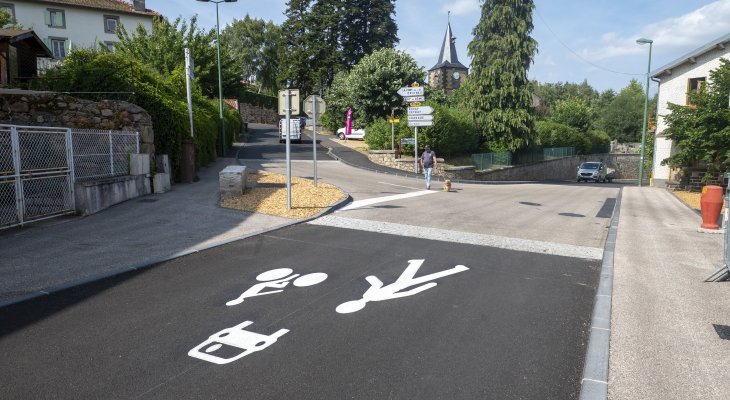 Inauguration de la traversée du village de Manson