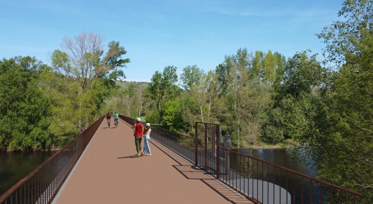 Cournon : rénovation pour la passerelle sur l'Allier