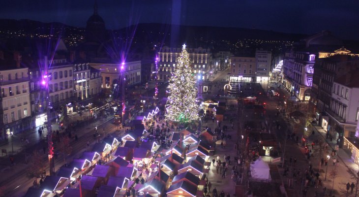 Le Marché de Noël de Clermont-Ferrand s'installe Place de Jaude du 28 novembre au 28 décembre