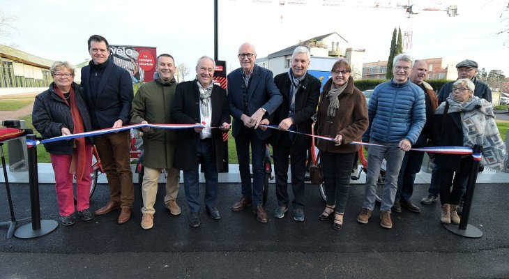 La nouvelle station C. vélo de Beaumont inaugurée