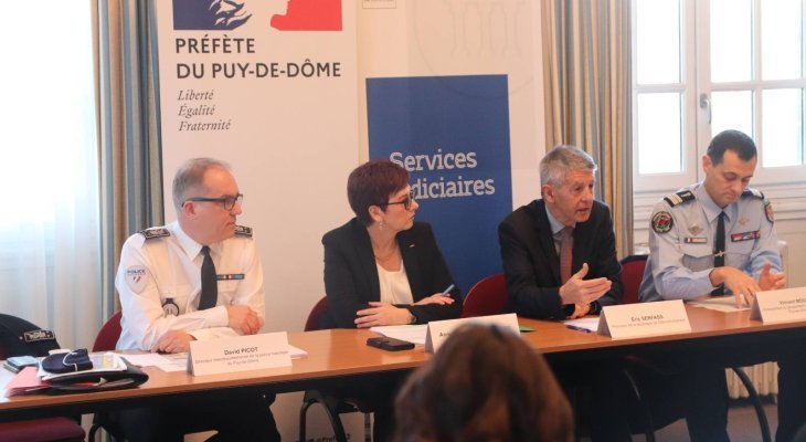 Sécurité : l'État fait le bilan de son action dans le Puy-de-Dôme en 2025