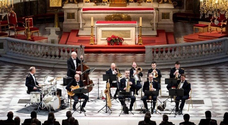 L'Ensemble de jazz de la musique de l'air et de l'espace en concert à Pontgibaud et au Cendre