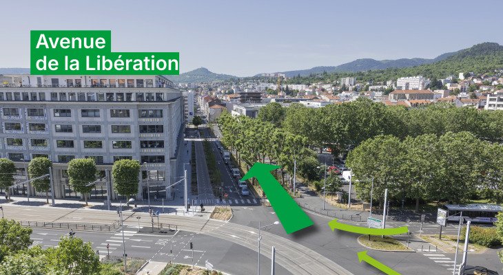 Réouverture des avenues Bergougnan, Carnot et de la Libération