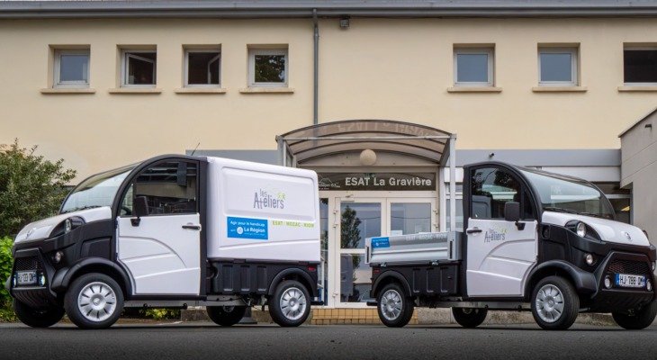 Les ESAT de Riom-Mozac renforcent la mobilité des travailleurs avec deux véhicules électriques sans permis 