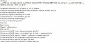 Les activités encore ouvertes