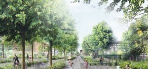 Les allées du Cardo, futures Ramblas de Clermont