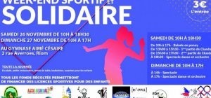 Riom : un week-end sportif et solidaire au profit du Secours populaire Français 63 
