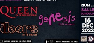 Rock Tribute Night : Queen, les Doors et Genesis à Riom le 16 décembre